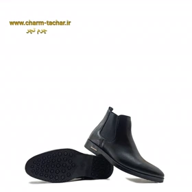 نیم بوت چلسی مردانه دو ورکش چرم طبیعی