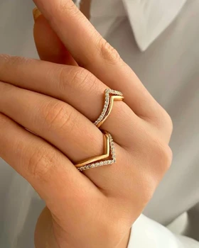 انگشتر هفتی نیمه نگین CM