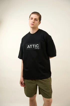 تیشرت مدل Emb NeedleWork مشکی برند اتیک attic