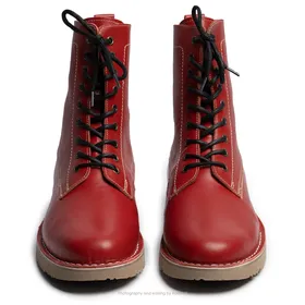 بوت پارتیزان گازولین آلبالویی شبرو - GAAZOLIN Partisan Boots Cherry Militia W