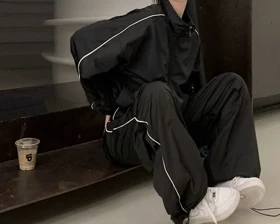 ست سویشرت و شلوار نواردار اسپرت