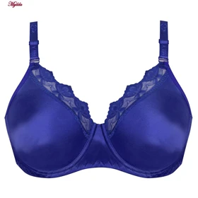 سوتین زنانه آبی فنردار پانیذ کد 22201-BL-MY