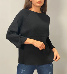 بلوز بافت آستین پاکتی 2261