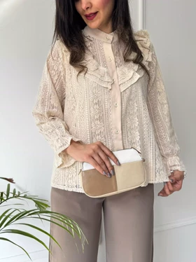 شومیز دانتل لاکچری