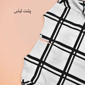 بلوز آستین کوتاه 4 خانه