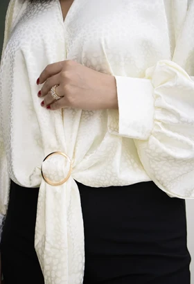 شومیز گره‌ای ساتن