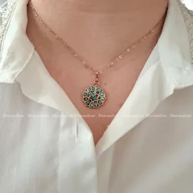 گردنبند مس و فیروزه آیدان
