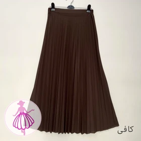 دامن پلیسه کرپ جودون بلند (کافی)
