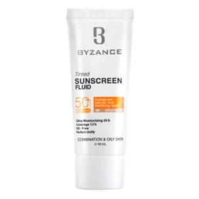 ضد آفتاب رنگی SPF 50 پوست چرب بیزانس شماره 30 40 میل