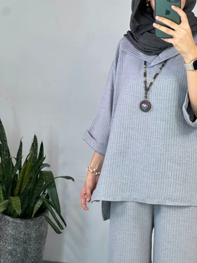 ست تونیک و شلوار تافته 3