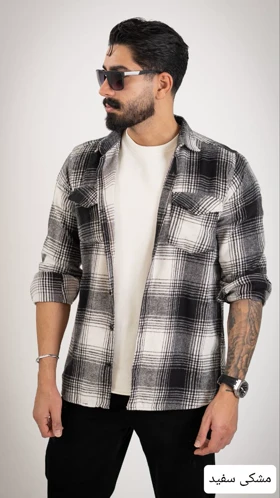پیراهن مردانه پشمی کیارش_کد4639