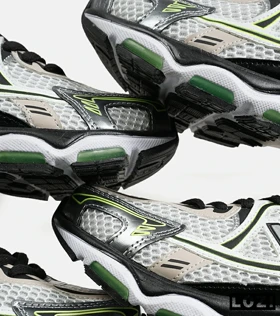 کفش کتانی مردانه و زنانه سفید سبز مشکی NEW BALANCE 1064