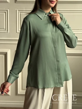 شومیز دکمه مخفی جولیا