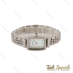 ساعت امپریو آرمانی زنانه مستطیلی نقره ای صفحه سفید Armani-5178-L