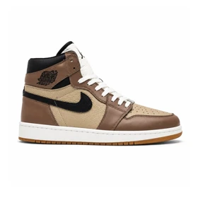 کفش و کتانی مردانه و زنانه ساق‌دار مدل NIKE JORDAN 1 رنگ کرم مشکی کد 2120