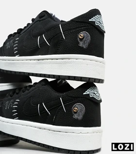 کفش کتانی مردانه و زنانه مشکی نایک NIKE jordan vodoo