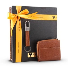 ست هدیه مردانه چرم یلسان رادین کد KIA-BF-086