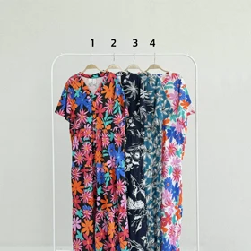 پیراهن زنانه بلند میکس