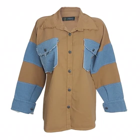 کت زنانه کتان و جین اسپرت