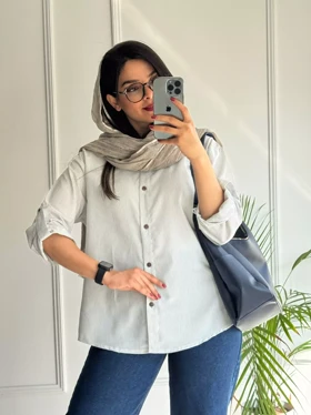 مانتو شومیزی راه راه ترندی