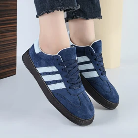 کفش و کتانی زنانه و دخترانه مدل آدیداس سامبا ADIDAS_SAMBA رنگ سرمه ای