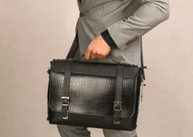کیف اداردی چرم طبیعی رامبد