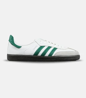 کفش کتانی مردانه و زنانه سامبا سفید سبز ADIDAS Samba مدل 7261
