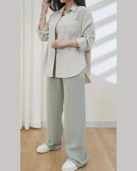 شلوار نیم بگ بهاره