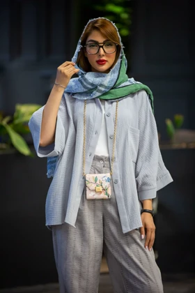 مانتو موسلین پیراهنی
