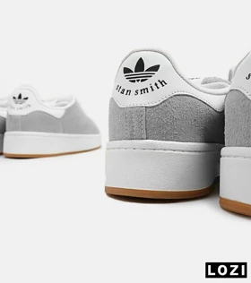 کفش کتانی مردانه طوسی سفید ADIDAS stan smith