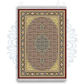 فرشینه از جنس پارچه هازان مخمل ترک طرح سنتی و مدرن برند دفه کد DDSS150
