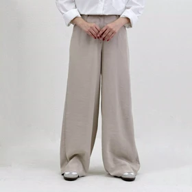 شلوار پارچه ای زنانه سیلک جلو پیله