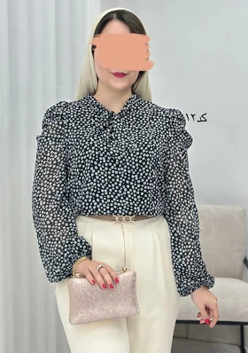 شومیز حریر شارلوت