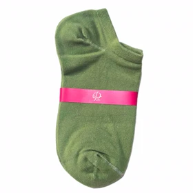 جوراب مچی نخ پنبه تک‌رنگ سبز