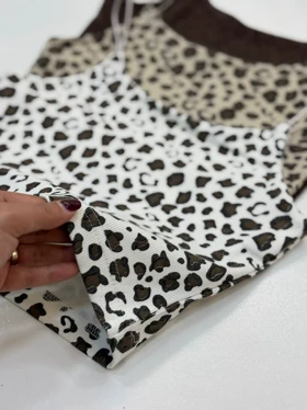 نیم‌تنه بند ماکارون پلنگی 1701