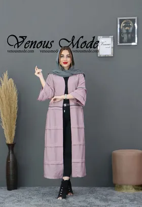 مانتو بلند چین‌دار