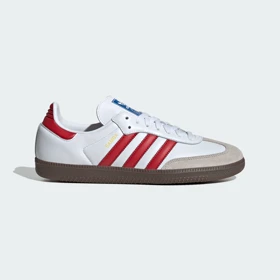 کفش اسپرت کتانی سامبا سفید قرمز زنانه samba adidas کد 290966