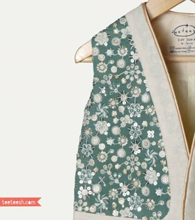 جلیقه سوزندوزی سبز