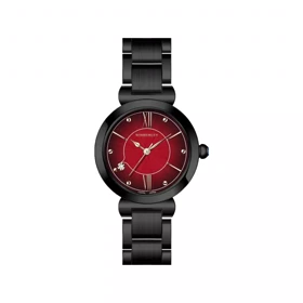 ساعت مچی ویمبرلی زنانه فلزی مشکی صفحه قرمز WB-CS440L-A2