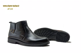نیم بوت بزرگ پا مردانه چرم طبیعی
