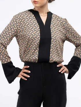 شومیز زنانه هوکانی کد 50182