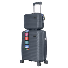 چمدان Rapido مدل R-40371-SX سایز کوچک به همراه چمدان لوازم آرایشی (نوک مدادی)