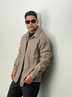پیراهن مردانه پشمی جناغی mc