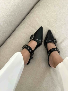کفش پاشنه‌بلند سگک دارکد 140981