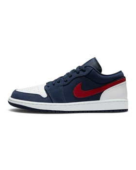 کتانی ویتنامی ایر جردن وان لو یو اس ای سورمه ای قرمزNike Air Jordan 1 Low USA