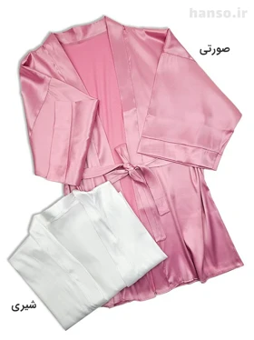 لباس خواب ساتن زنانه روبدوشامبر