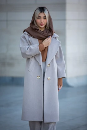 پالتو موهر بلند لیزا (بژ تیره)