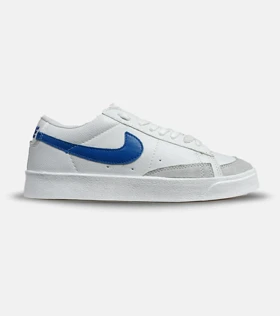 کفش نایک مردانه و زنانه سفید آبی Nike Blazer Low 77