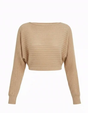 بافت کراپ بیسیک زنانه رزمری مدل Rose Merry CL3257