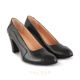 کفش پاشنه‌دار زنانه چرم یلسان مدل آنا کد 602-GC